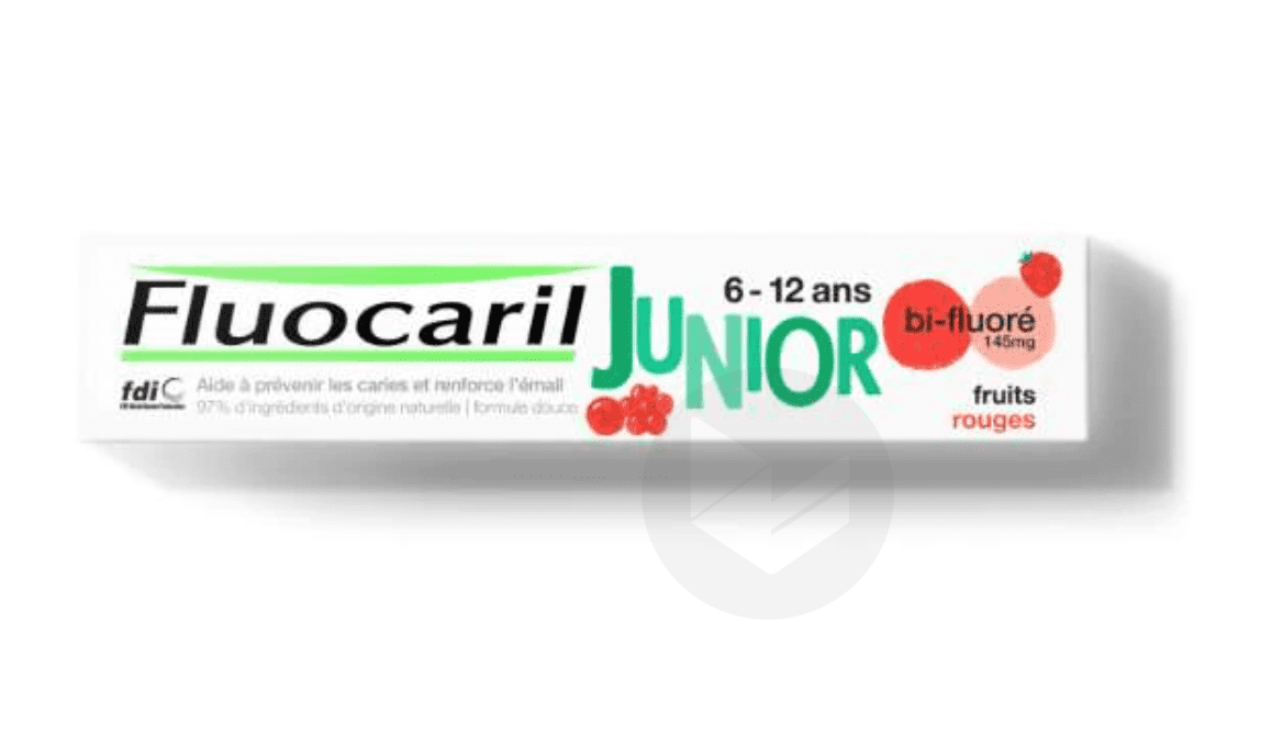 FLUOCARIL JUNIOR Dentifrice fruits rouges 6-12ans T/75ml