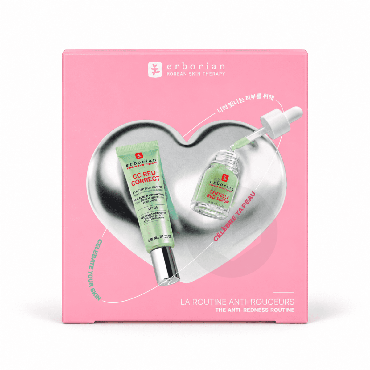 Coffret La Routine Anti-Rougeurs Centella Red Serum 10ml + CC Red Correct 15ml