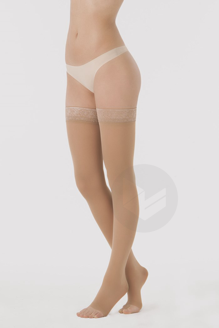 Bas Semi transparent Auto fixant classe 2 Dune longueur normale taille M