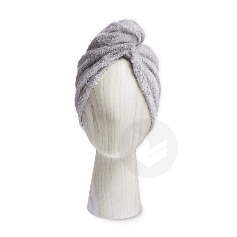 Serviette Cheveux Super Absorbante Taupe