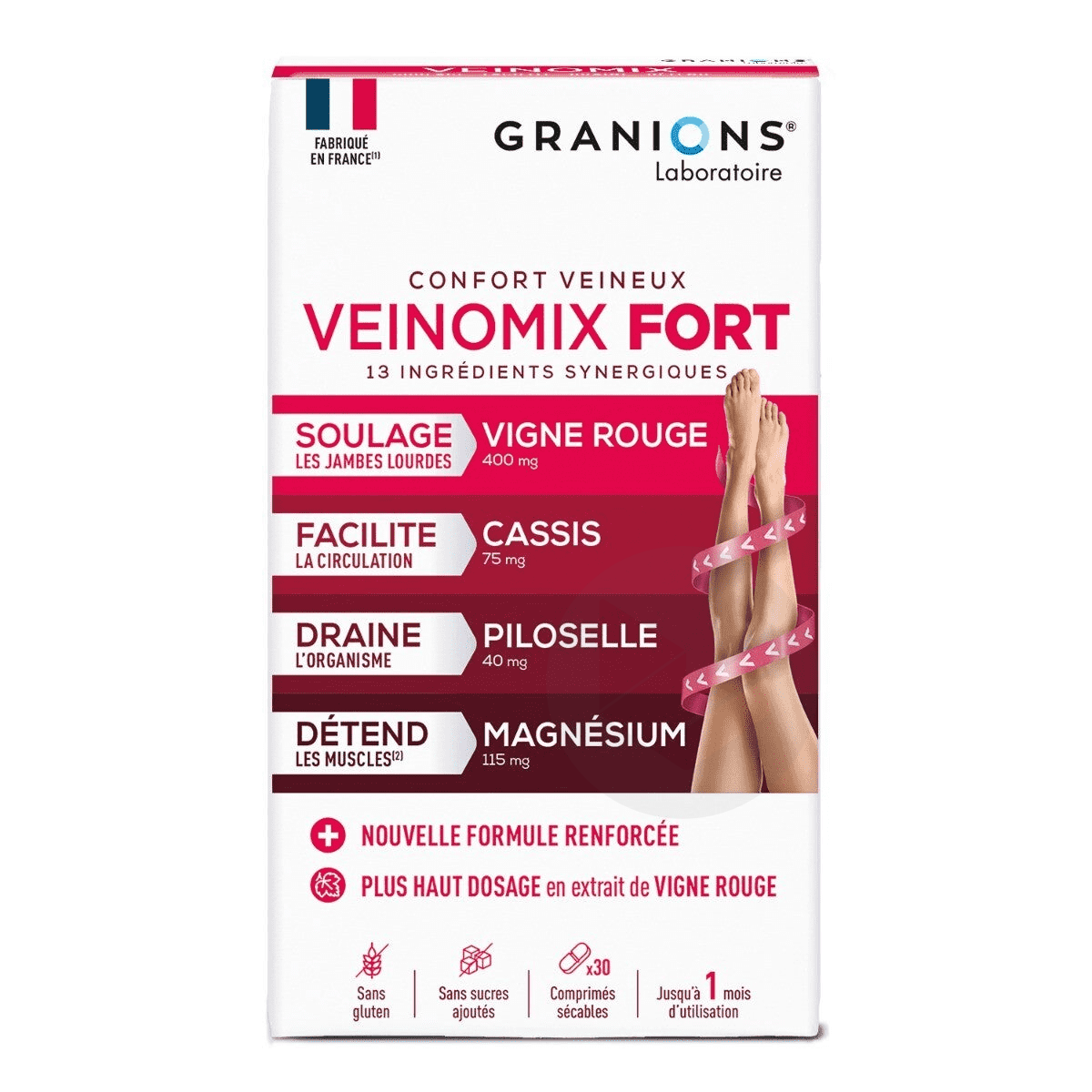 Veinomix fort 30 comprimés