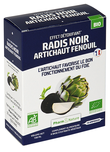 Radis noir Artichaut bio Solution buvable 10x10ml