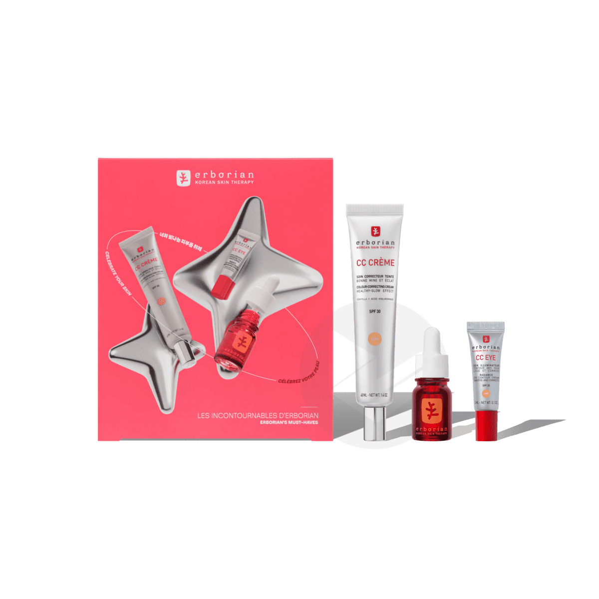 Coffret Les Indispensables Doré CC Crème SPF30 40ml + Skin Therapy Sérum-en-Huile 10ml + CC Eye 3ml