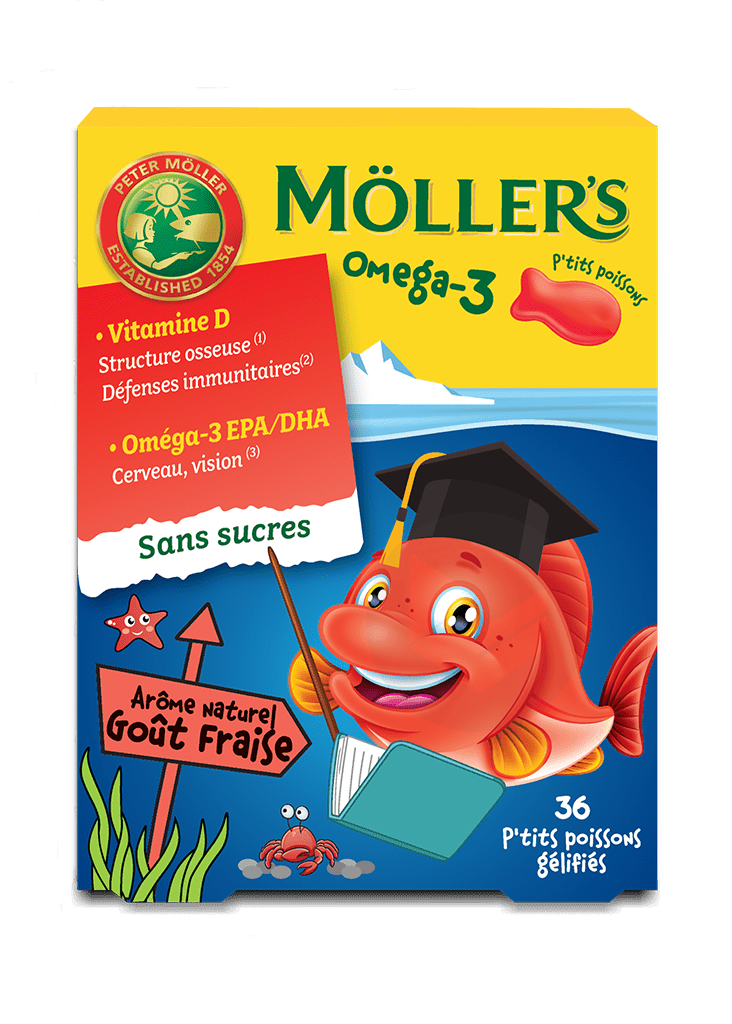 Omega-3 P'tits Poissons Fraise 36 Gommes