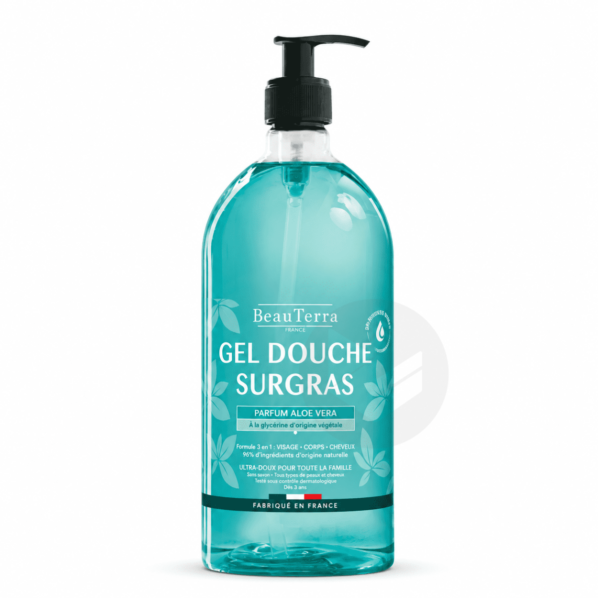 Gel Douche Surgras Parfum Aloe Vera 1l
