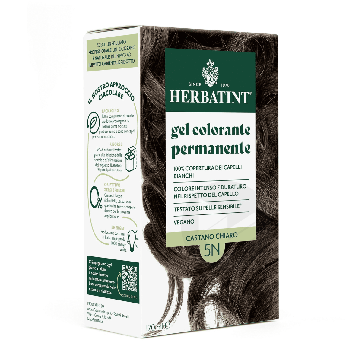 Soin colorant permament 5N Châtain Clair 170ml
