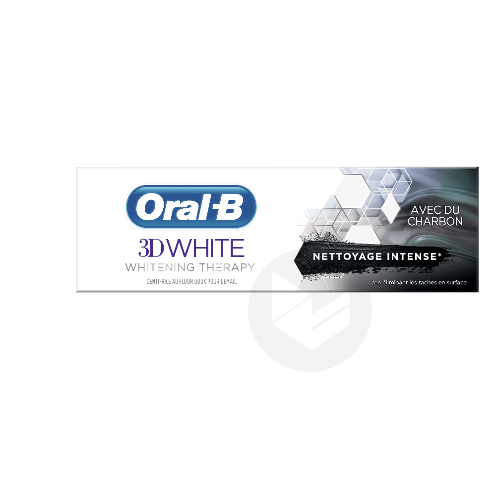 3D White Whitening Therapy Nettoyage Intense Charbon 75ml