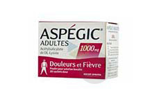 ASPEGIC 1000 mg Poudre pour solution buvable en sachet-dose adulte (Boîte de 20)