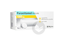 PARACETAMOL MYLAN 1 g Comprimé sécable (Flacon de 8)