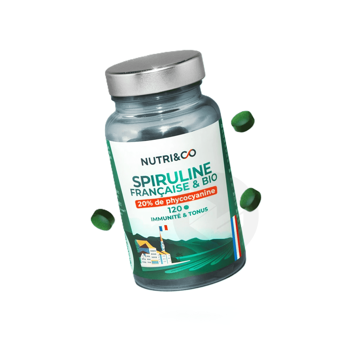 Spiruline Française & Bio 120 comprimés