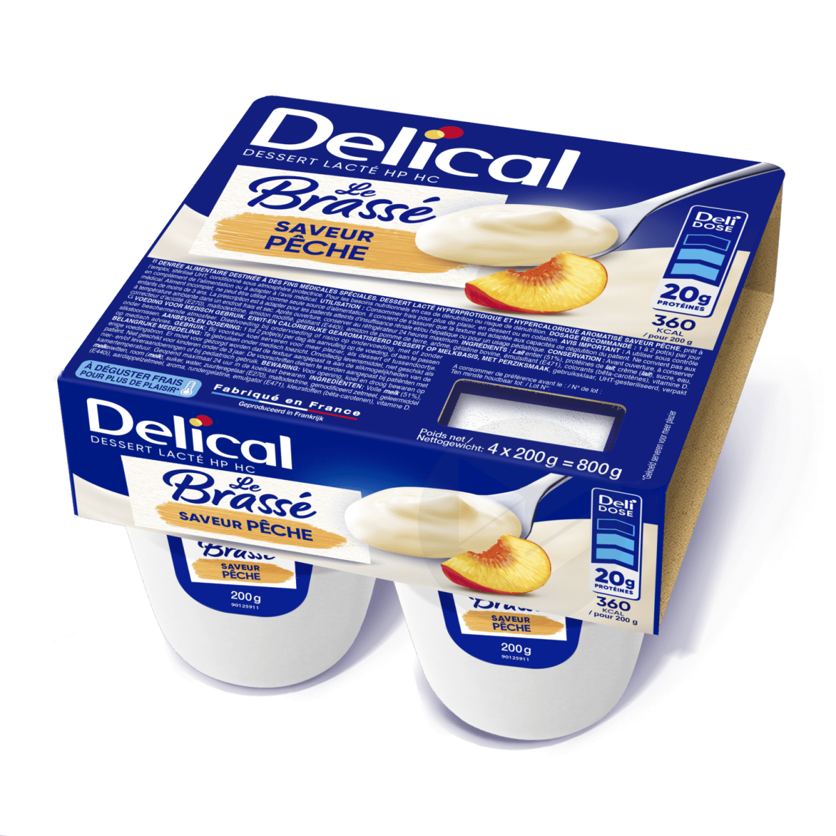 Le Brassé Saveur Pêche 4x200g