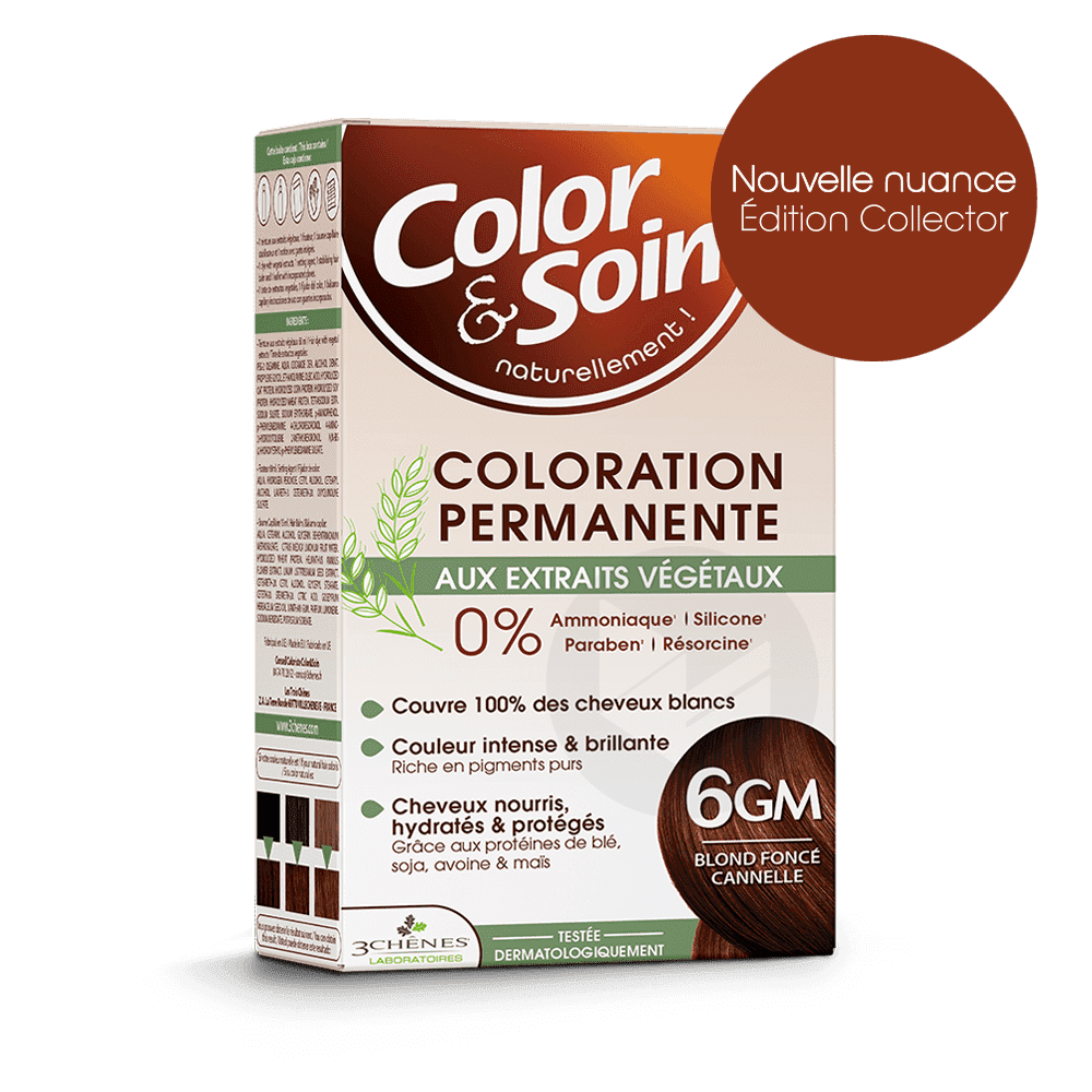 Kit Coloration Permanente 6GM Blond Foncé Cannelle