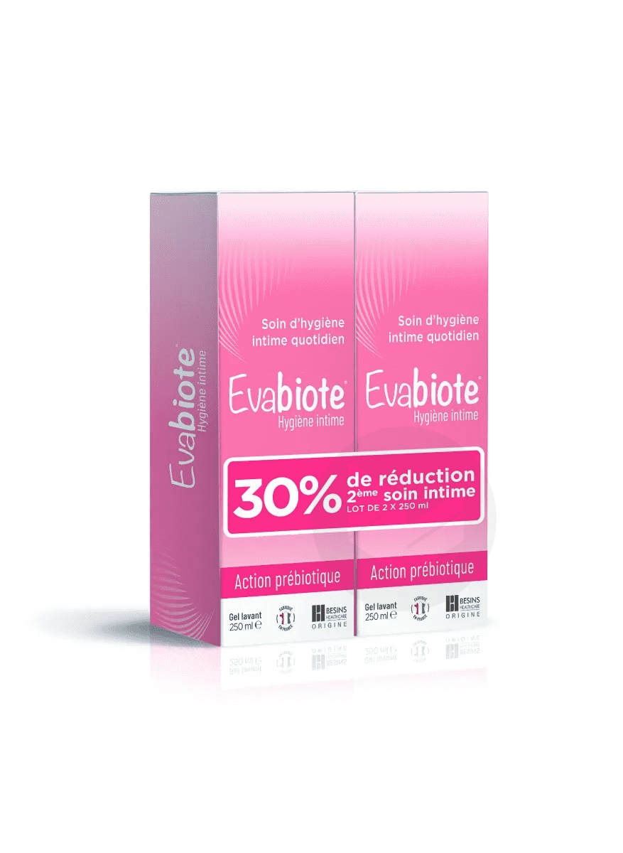 Evabiote Gel Lavant Hygiène Intime 2x250ml