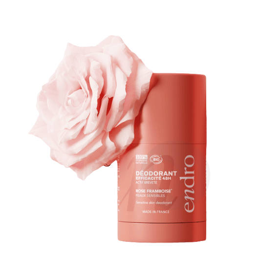 Recharge déodorant stick Parfum Rose-framboise 50g