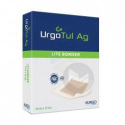 URGOTUL AG LITE BORDER Pans fin adhésif antibactérien 6,5x10cm B/10