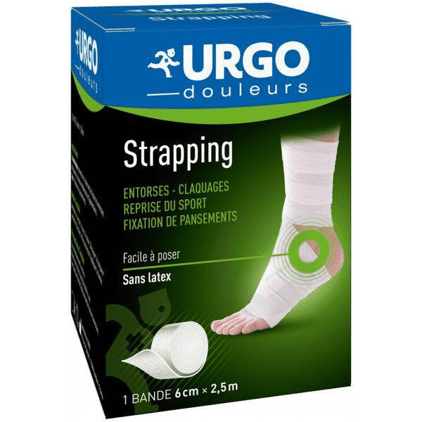 Strapping Bande adhésive élastique 2,5m 6cm
