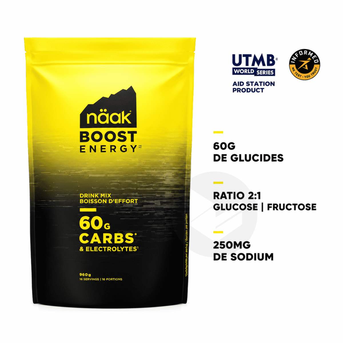 BoostTM Boisson d'Effort 60 Neutre 960g