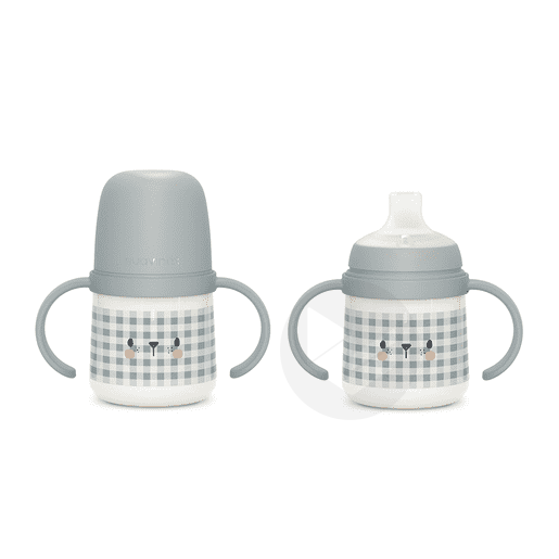 Biberon à anses 150ml Night&Day Gris foncé