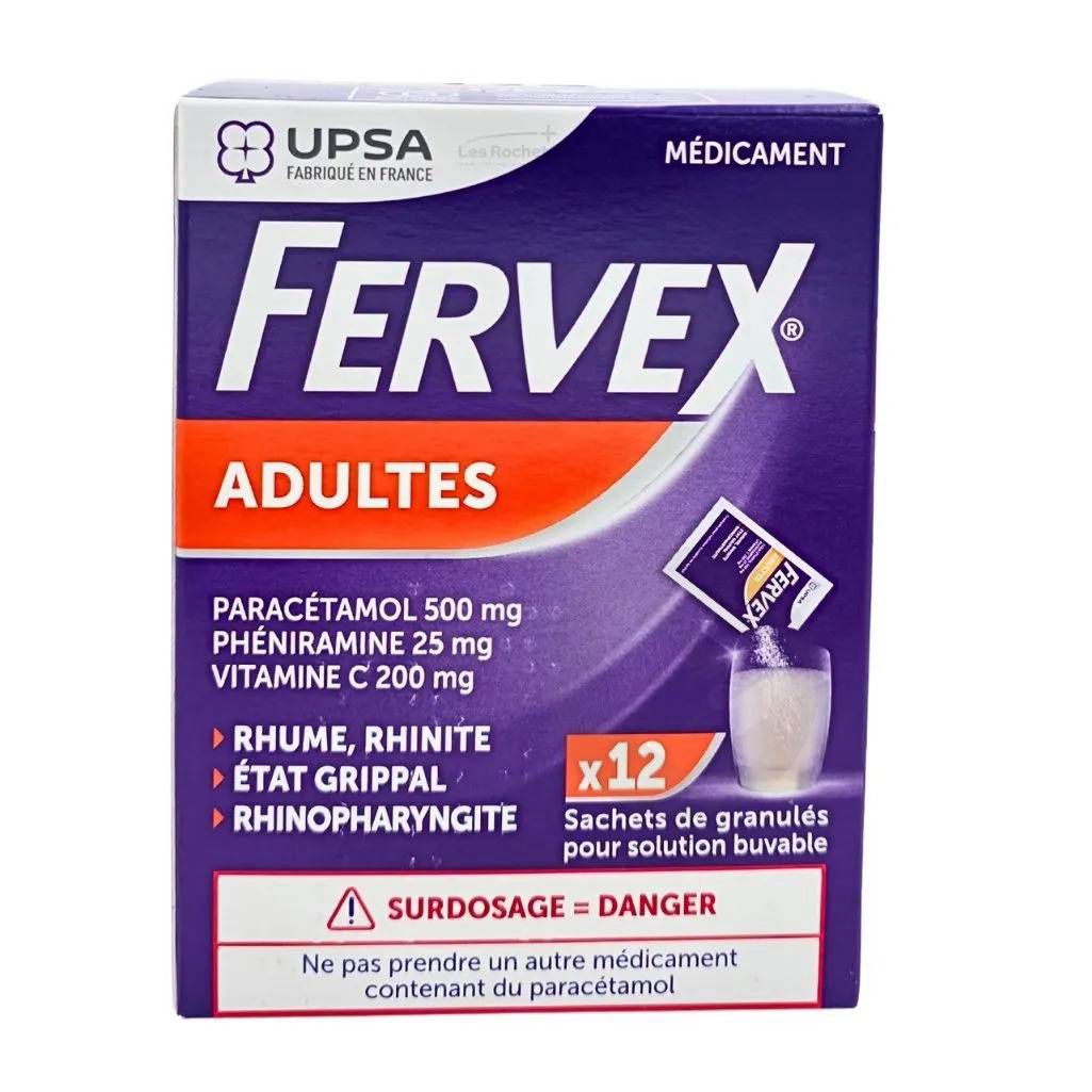 FERVEX ADULTES, 12 sachets
