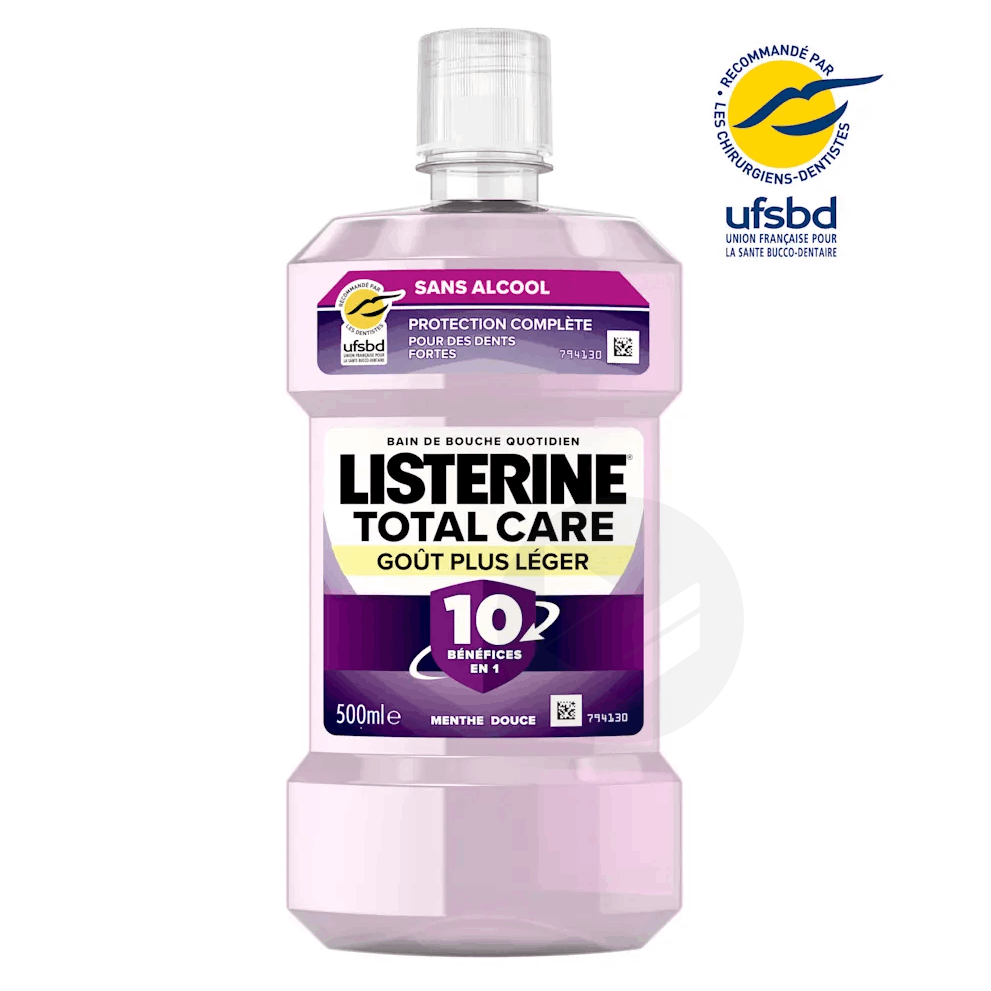 Bain de Bouche LISTERINE Total Care Goût Plus Léger 500ml