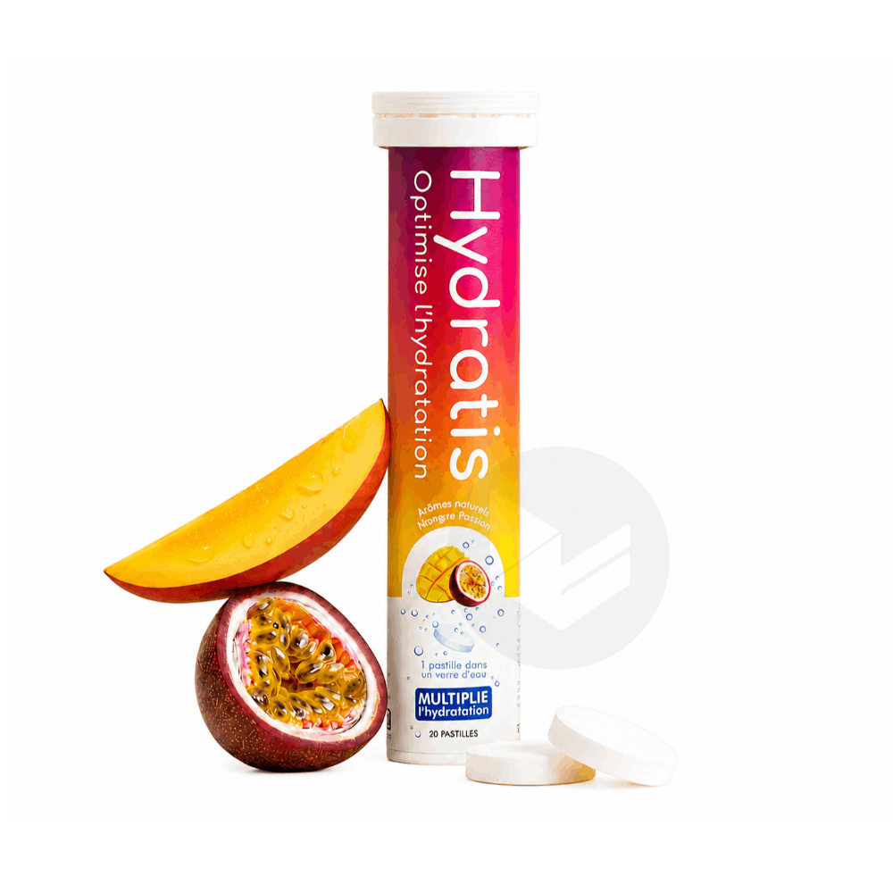 Solution d'Hydratation 20 Comprimés Effervescents Arôme : Mangue Passion