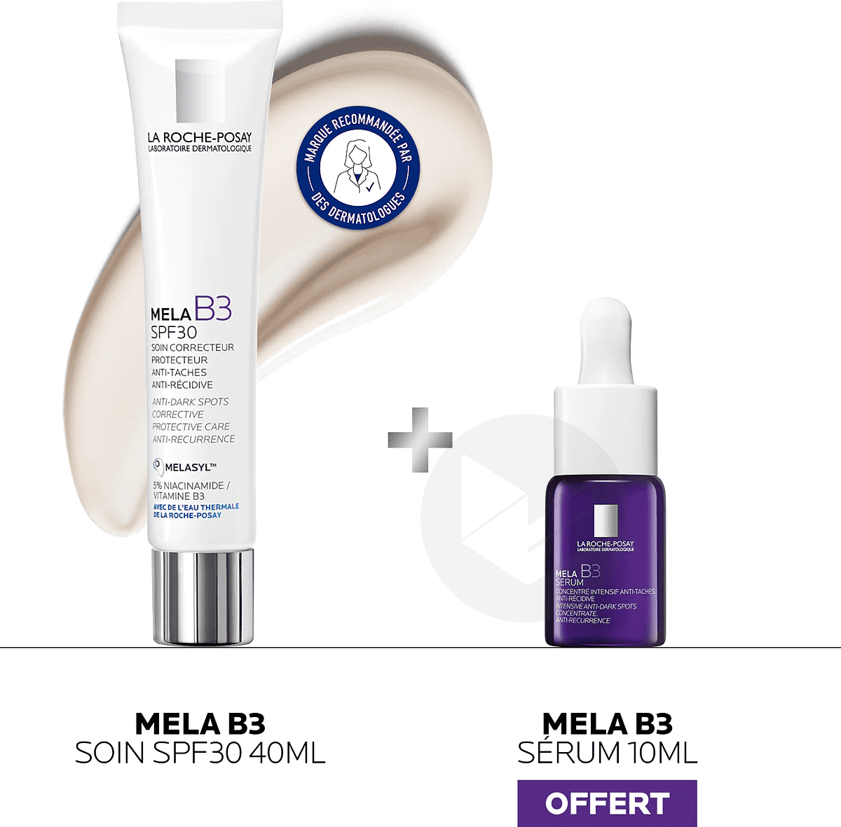 Coffret Mela B3 Soin Correcteur SPF30 40ml + Mela B3 Sérum Intensif 10ml