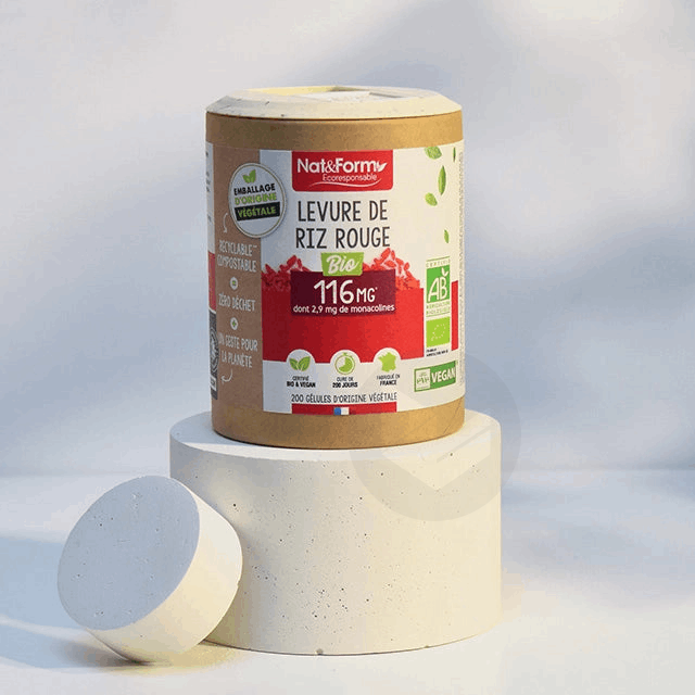 Levure de riz rouge Bio 200 gélules