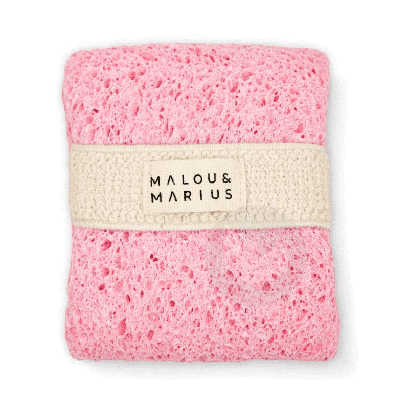 Éponge Corps Porte Savon Rose