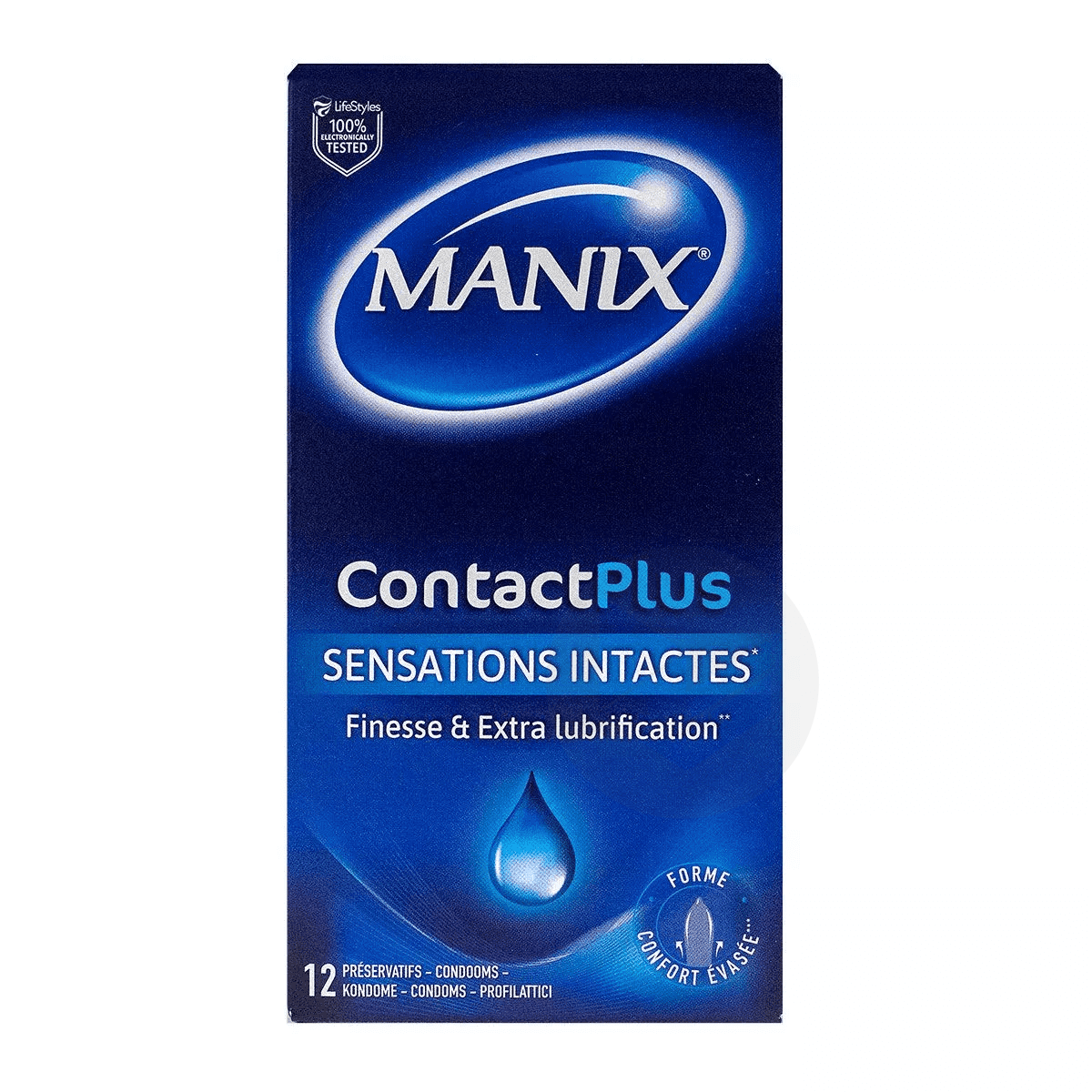 Contact Plus Sensations Intactes 12 préservatifs
