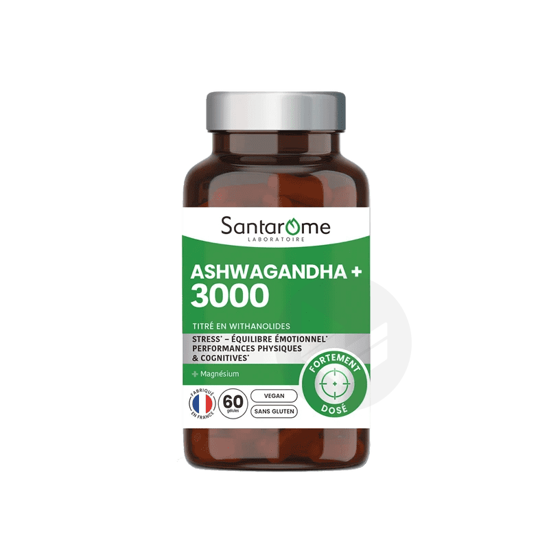 Ashwagandha+ 3000 magnésium 60 gélules