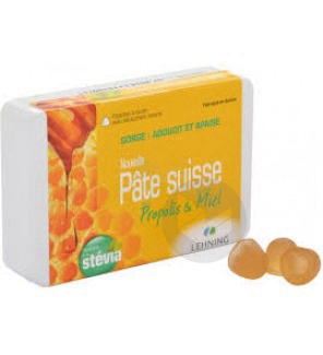 LEHNING PATE SUISSE Past à sucer miel propolis B/50g