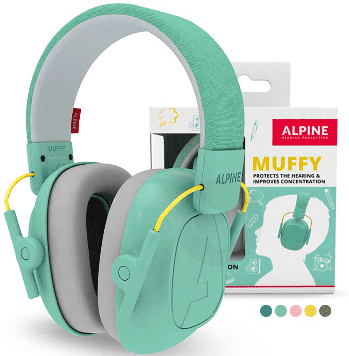 MKIDS-MT Casque auditif enfant Muffy Kids Menthe