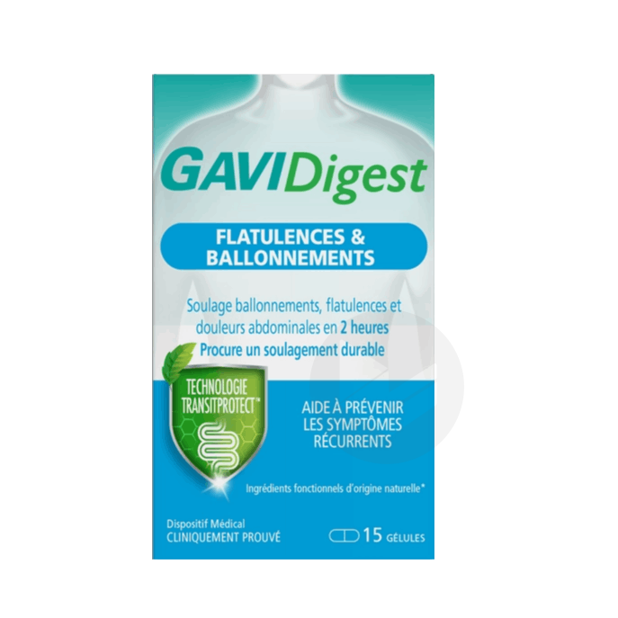 GAVIDigest Flatulences & Ballonnements 15 gélules