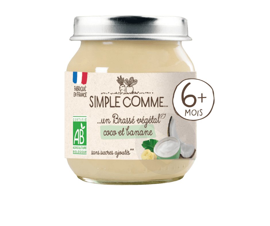 Brassé végétal Coco et Banane 125g