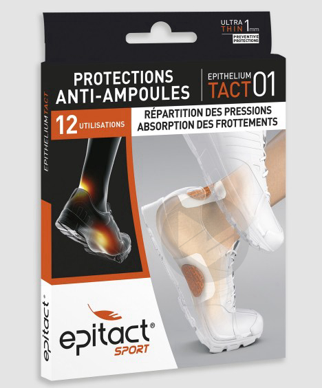 EPITACT SPORT Protection ovale Epitheliumtact 01 anti-ampoule 5,6x4,4cm B/4+12adhésifs