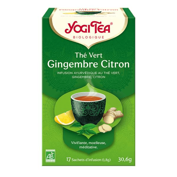 Thé Vert Gingembre Citron 17 sachets
