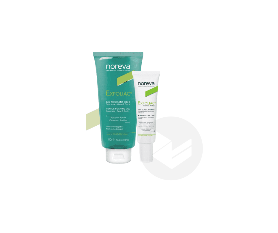 Exfoliac Global X-Pro Soin Global Intensif 30ml + Gel Moussant Doux 100ml Offert