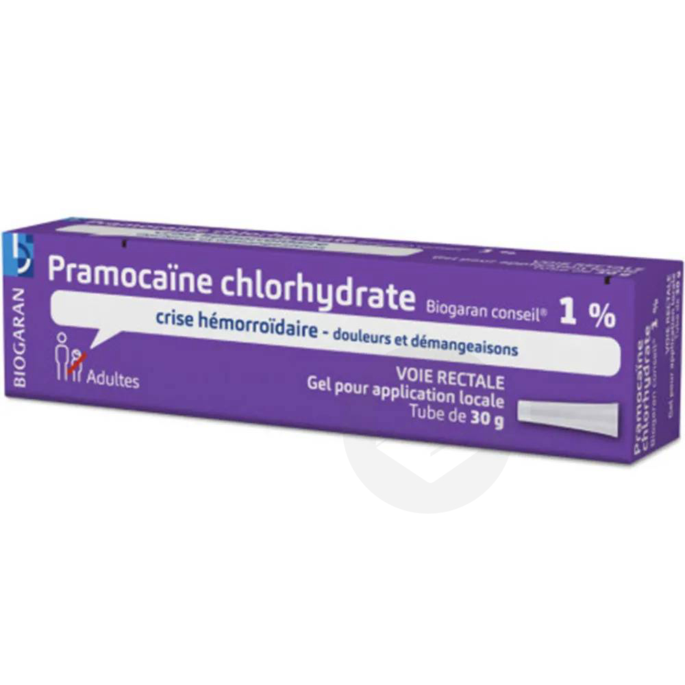 PRAMOCAINE CHLORHYDRATE BIOGARAN CONSEIL 1% gel, 30 g