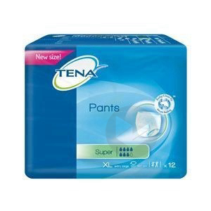 TENA PANTS SUPER Slip absorbant incontinence urinaire extra large Sac/12