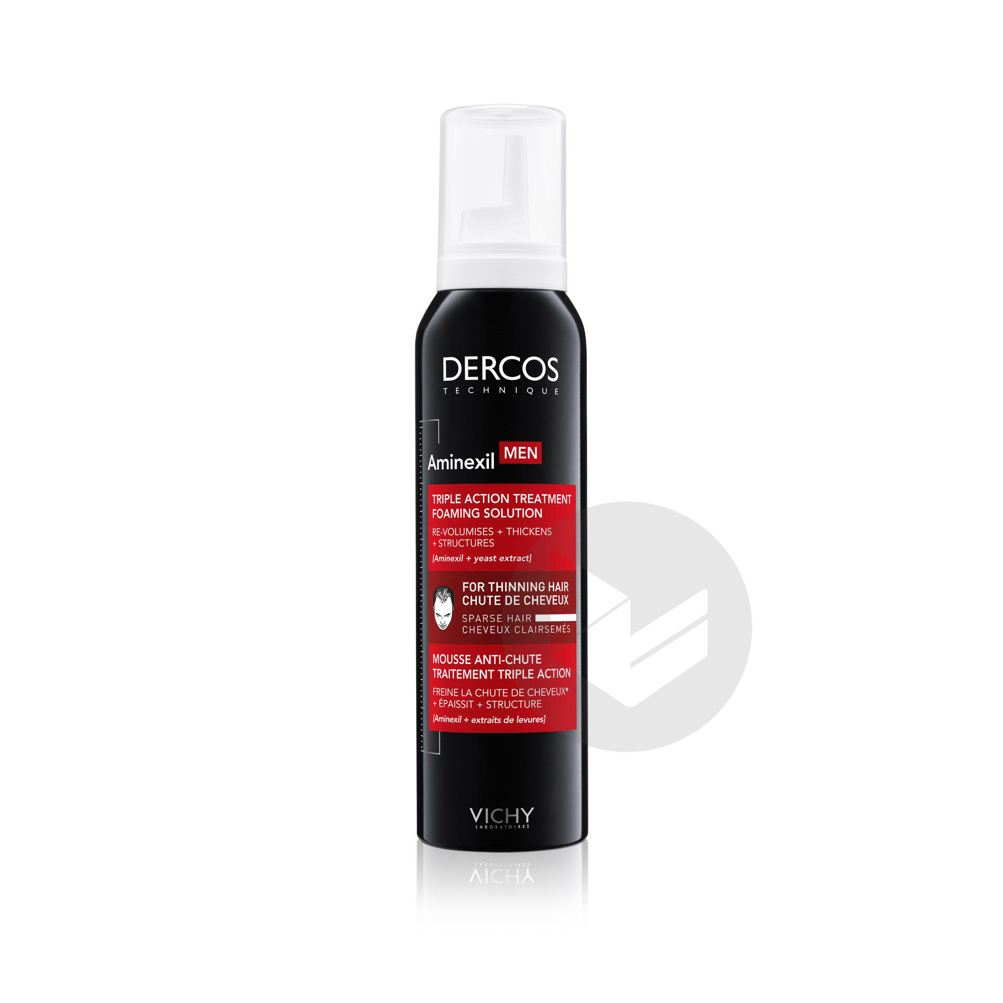 Dercos Technique Aminexil Men Mousse Anti-Chute traitement triple action