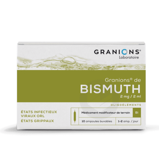 GRANIONS DE BISMUTH 2 mg/2 ml S buv 10Amp/2ml