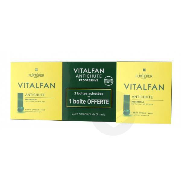 Vitalfan antichute chute de cheveux progressive 3x30 capsules
