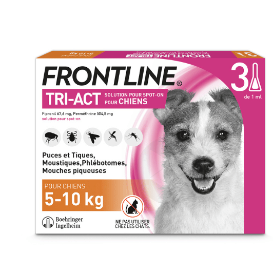 TRI-ACT Chiens 5-10 kg 3 Pipettes