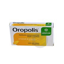 OROPOLIS Past sans sucre adoucissante miel citron B/20
