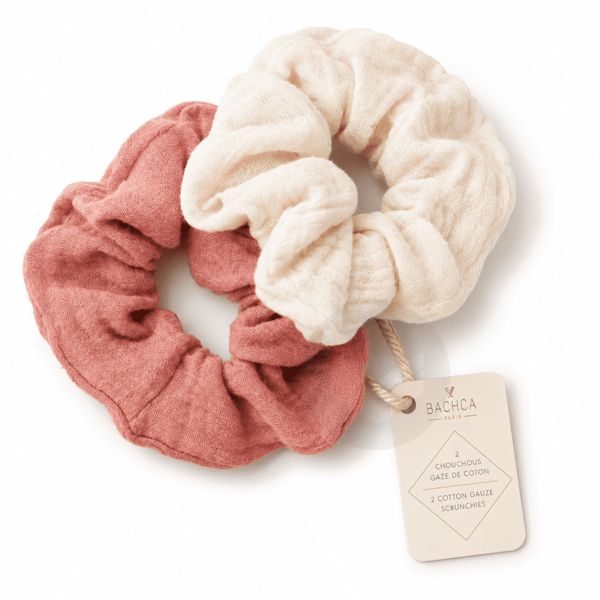 2 chouchous gaze de coton