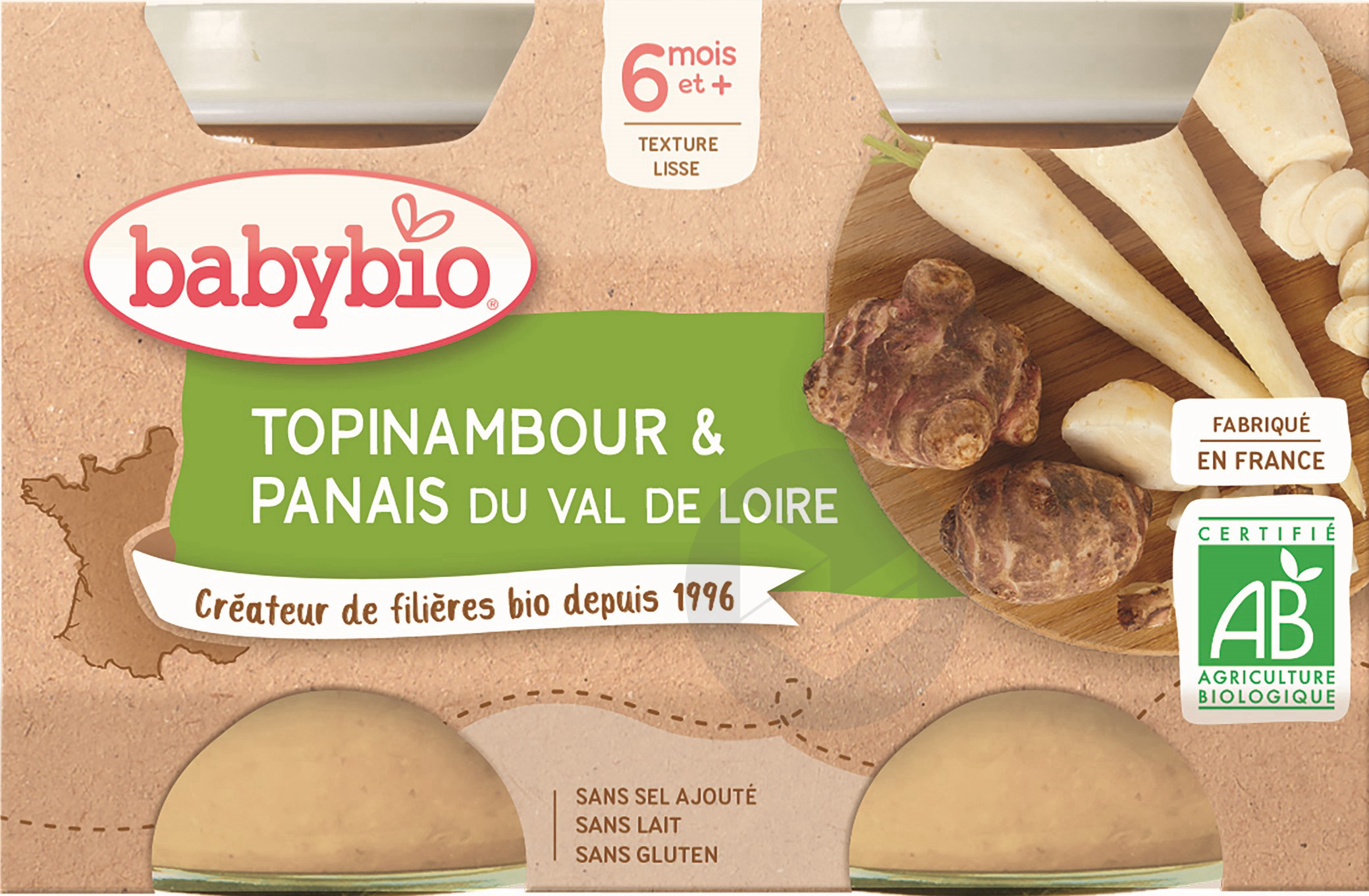 BABYBIO Pot Topinambour Panais