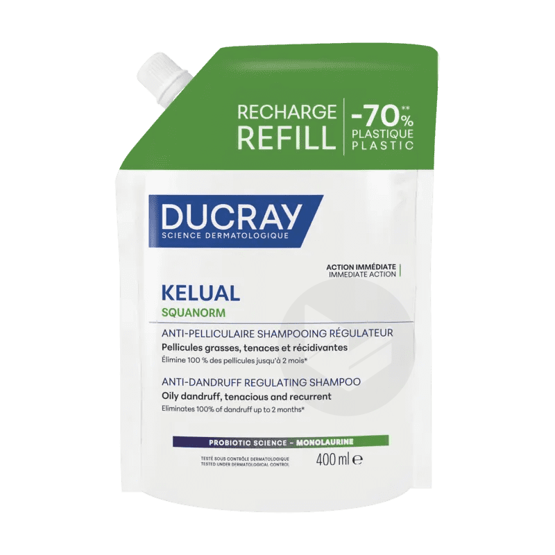 KELUAL SQUANORM Shampooing Régulateur Anti-pelliculaire 400ml