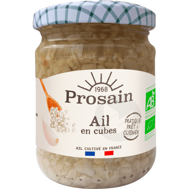 Ail en cubes bio 190g