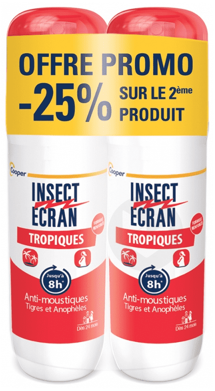 INSECT ÉCRAN TROPIQUES 2x75ml