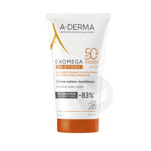 Exomega Crème Solaire Émolliente Spf50+ 150ml
